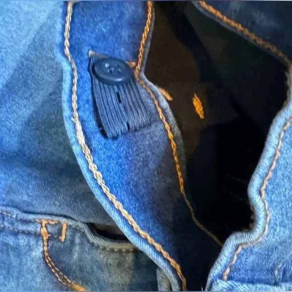 Gap Girls Stretch Jeans with Adjustable Waist, Light Blue, Size 12 - Picture 3 of 4